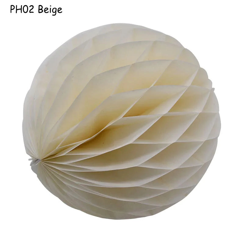 Boule décorative en papier nid d'abeille, 5 pièces/lot, 10/15cm, fleur Pastel, décoration de fête d'anniversaire pour mariage, enfant, fournitures de réception-cadeau pour bébé 8Z