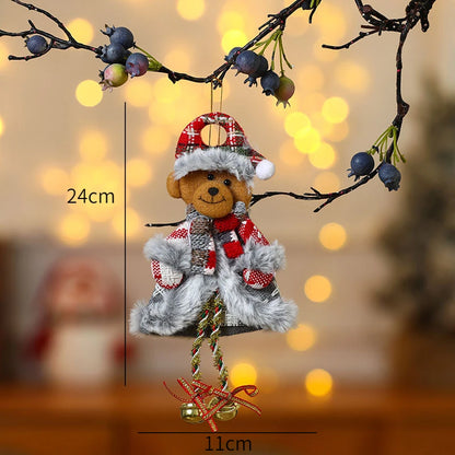 Décorations d'arbre de noël pour nouvel an 2022, poupées mignonnes, pendentif, décoration de maison, ornements d'arbre de noël, cadeau de noël, 2021
