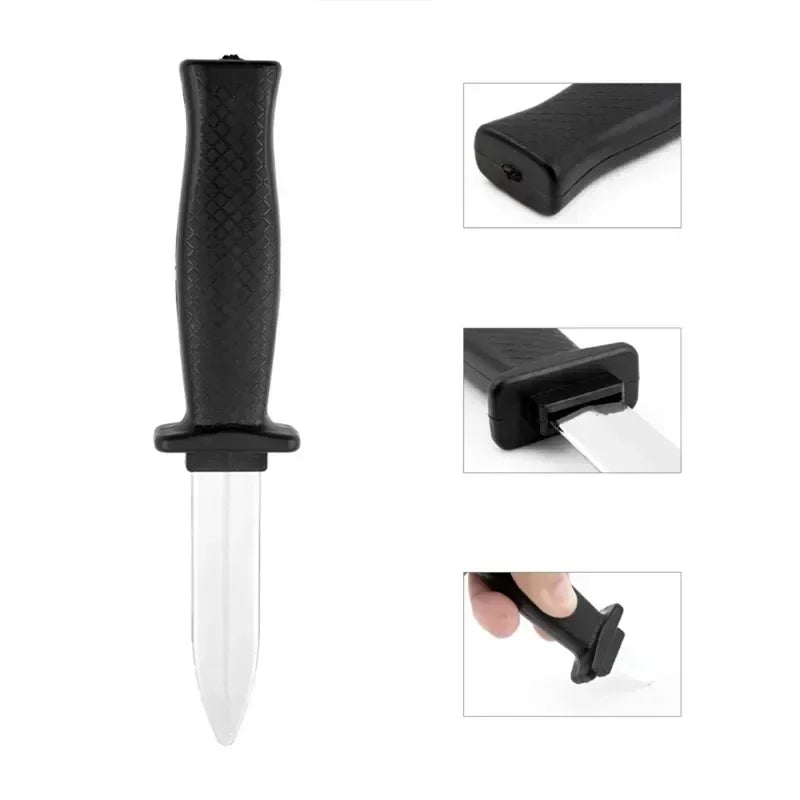 Accessoires d'Halloween faux couteaux blague magique couteau rétractable en plastique accessoires de farces couteau tour effrayant faux poignard blague jouet faux couteau