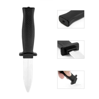 Accessoires d'Halloween faux couteaux blague magique couteau rétractable en plastique accessoires de farces couteau tour effrayant faux poignard blague jouet faux couteau