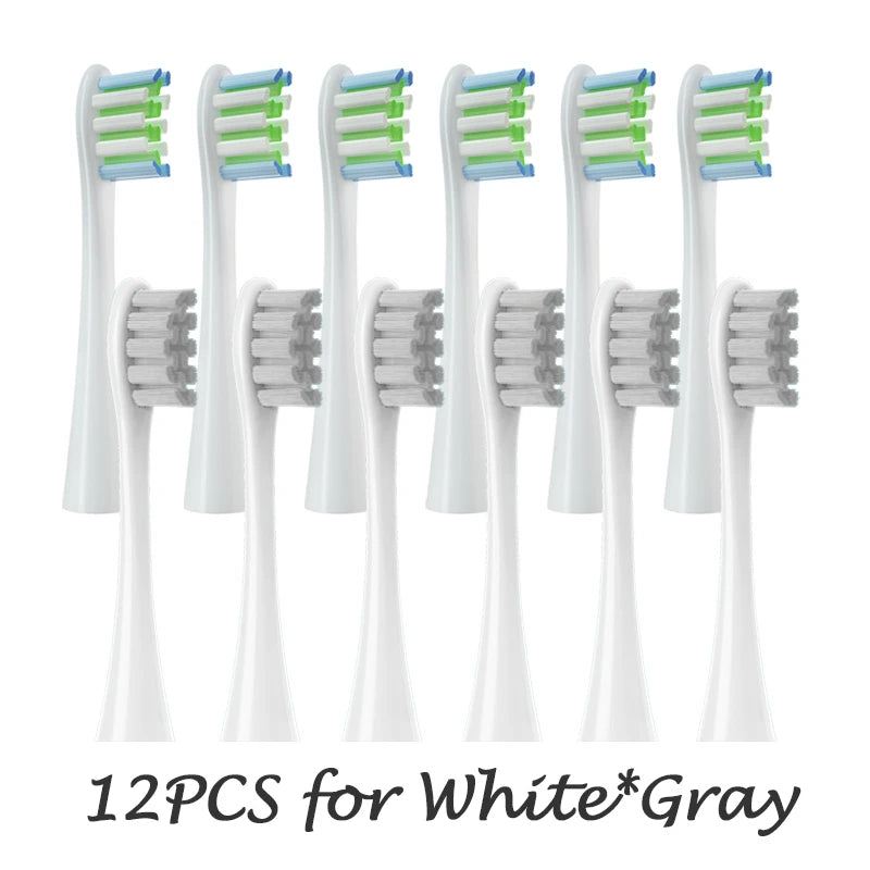 Têtes de brosse de remplacement, scellées sous vide, emballées, pour Oclean X PRO/ Z1/ F1/ One/ Air 2 /SE, buses de nettoyage en profondeur souples DuPont, 12 pièces