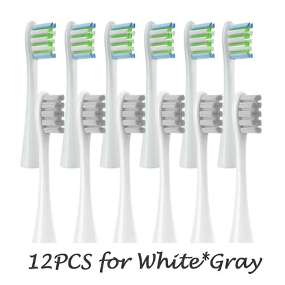 Têtes de brosse de remplacement, scellées sous vide, emballées, pour Oclean X PRO/ Z1/ F1/ One/ Air 2 /SE, buses de nettoyage en profondeur souples DuPont, 12 pièces