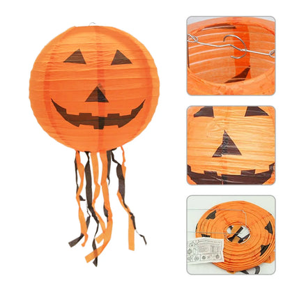 Lanterne en papier pour Halloween, Hangin, fantôme de face mignon, extérieur, décoration intérieure, festival, cadeaux de fête