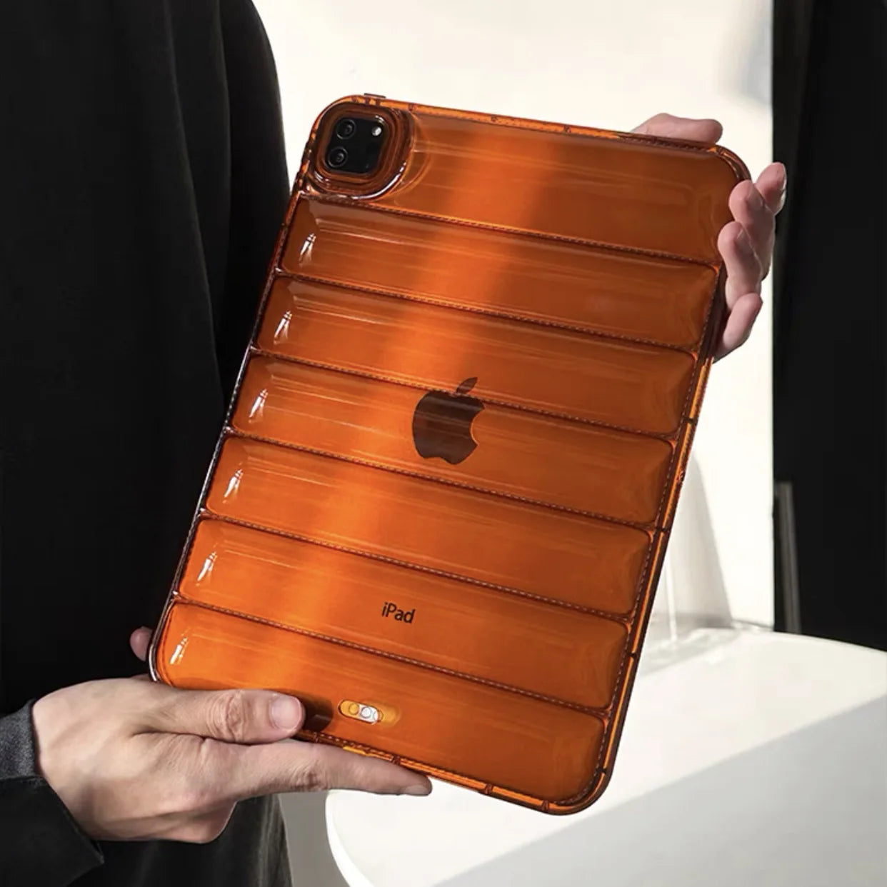 Puffer Bumper Case pour iPad Pro, Doudoune, Juste transparente, Étui souple, iPad Pro 11, 12.9, M2, 2022, 10.9, 10e, Air 4, 5, 12.9, 2018, 2020, 2021