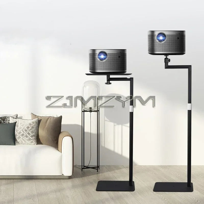 Support de projecteur au sol 120CM, Support métallique multi-angle réglable 360 °   Support de projecteur rotatif pour projecteur vidéo de film