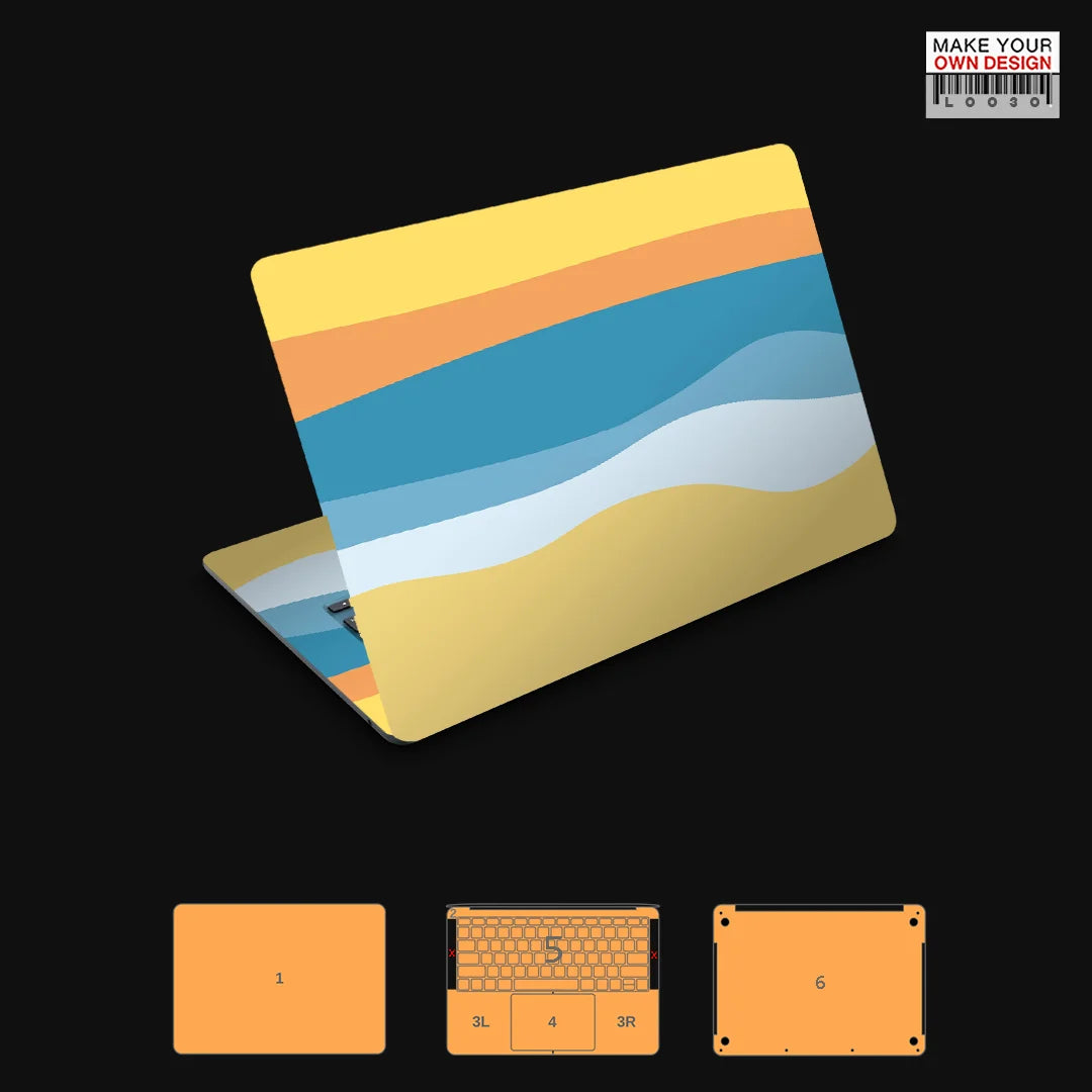 Autocollant de peau coloré pour Macbook Pro 14 2021 2023 2024, protecteur d'écran de peau entièrement dérivé