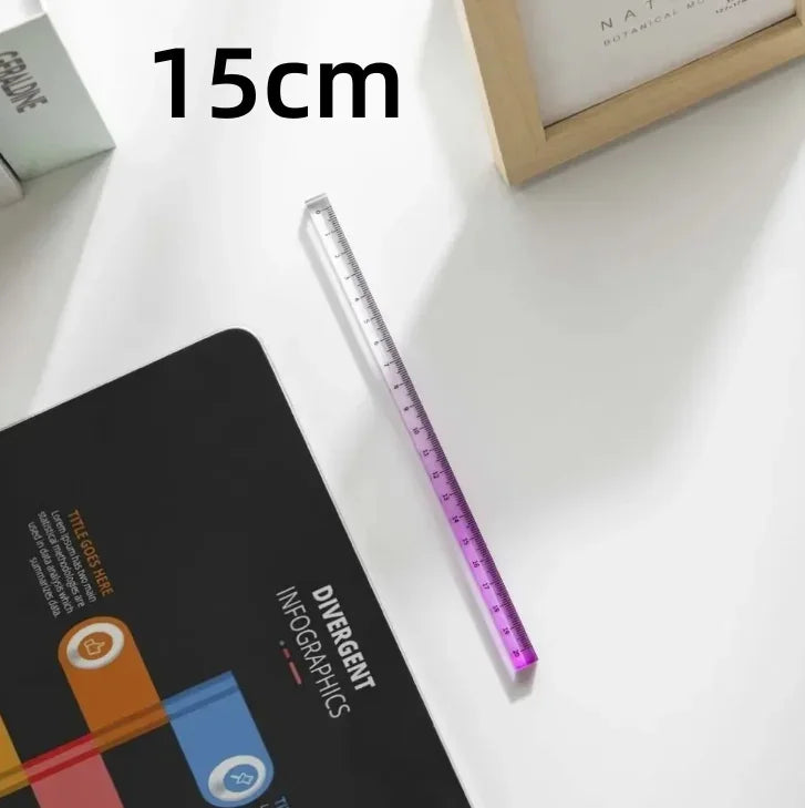 Règles droites transparentes de Style INS, 15cm 20cm 30cm,