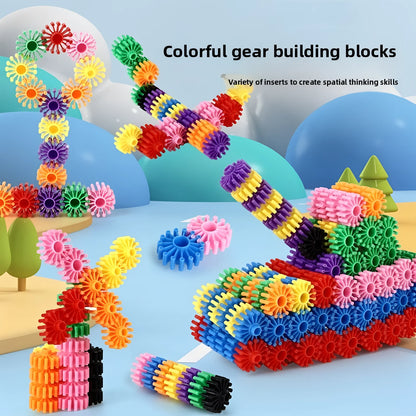 420 blocs de construction ronds bricolage, briques de personnages, jouets éducatifs et créatifs pour enfants, cadeaux de bricolage pour enfants