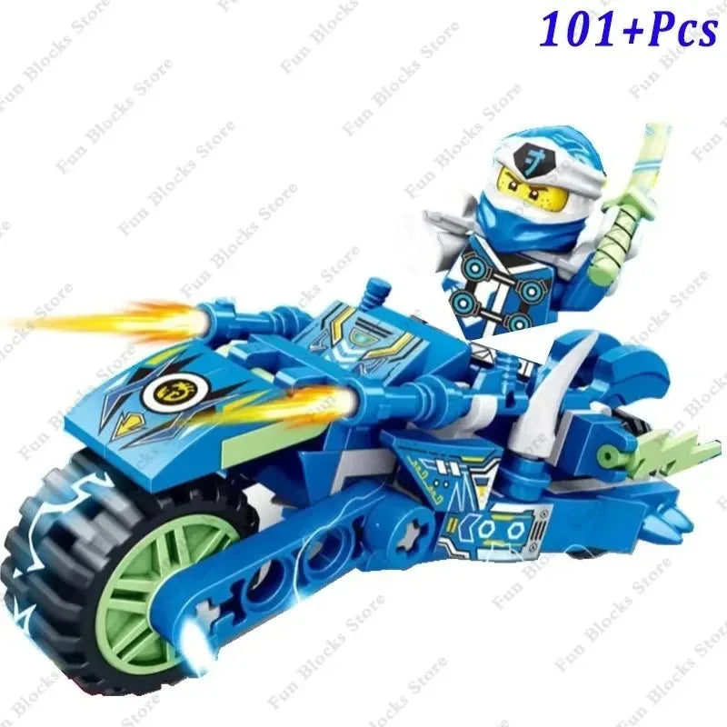 Nouveau Ninja Legacy Kai Jay Zane Lloyd moteur moto blocs de construction briques Mech Robot classique film modèle jouets pour enfants cadeaux