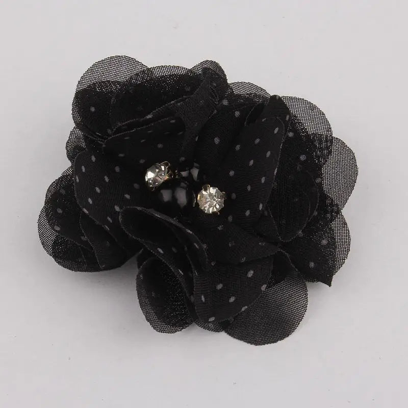 Mini fleurs artificielles en tissu mousseline de soie, 8 pièces, 2 pouces, 35 couleurs, pour Invitation de mariage, décoration de robe