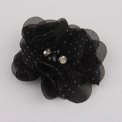 Mini fleurs artificielles en tissu mousseline de soie, 8 pièces, 2 pouces, 35 couleurs, pour Invitation de mariage, décoration de robe