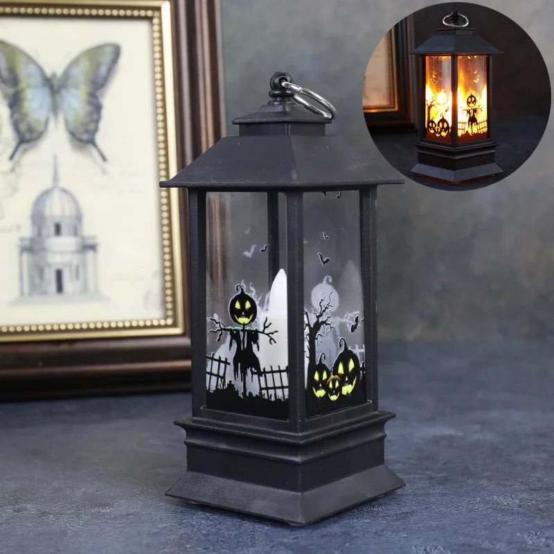 Lampe Décorative à LED Château de Citrouille,
