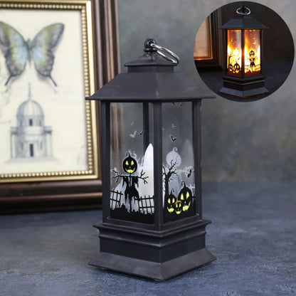 Lampe Décorative à LED Château de Citrouille,