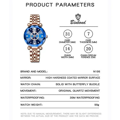 montres en acier inoxydable bande montres à Quartz vert montres