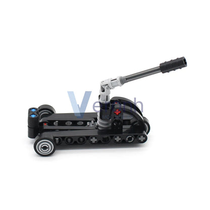 MOC – support de cric de voiture technique, blocs de Construction, ciseaux mécaniques, bascule, outil de levage manuel, briques de Construction, jouet