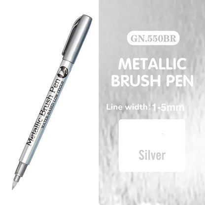 Stylos marqueurs métalliques 12 couleurs,