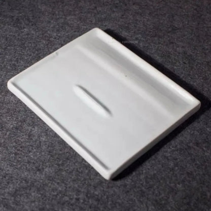 Palette de couleurs en céramique blanc pur à 28 trous, carrée et facile à nettoyer, peinture chinoise/aquarelle/palette, outil de peinture artistique pour étudiants