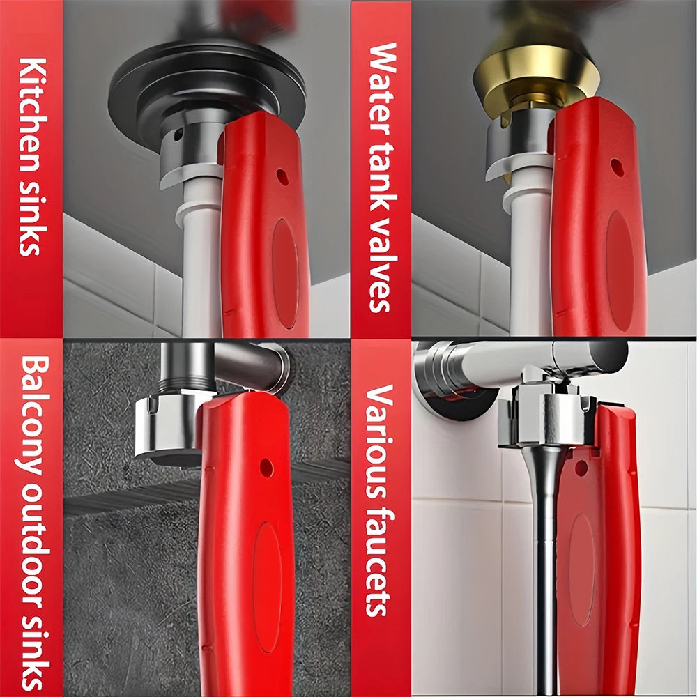 Clé à tuyaux 1 pièce, clé de salle de bain à grande ouverture, outil de plomberie polyvalent, peut ajuster et réparer les tuyaux et les tuyaux d'eau