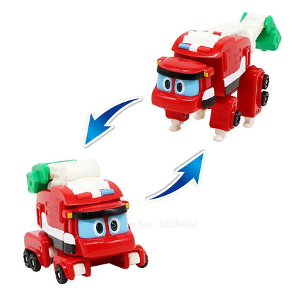 Min Gogo Dino ABS déformation voiture/avion figurines REX/PING/VIKI/TOMO Transformation dinosaure jouets pour enfants cadeau