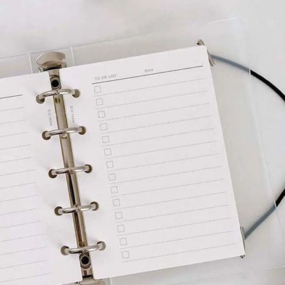 Papier de recharge, index à 5 trous, page intérieure, cartes, reliure de recharge intérieure, papier Liberty, blanc, papeterie, 50 feuilles