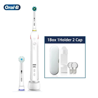 Brosse à dents électrique Oral B originale PRO 4000, capteur de pression 3D, nettoyage quotidien des gencives, soins de blanchiment, Modes douces et sensibles