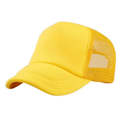 Casquettes décontractées pour enfants garçons et filles casquette de baseball enfants casquettes de soleil respirant demi-maille toutes saisons unisexe réglable chapeau de camionneur