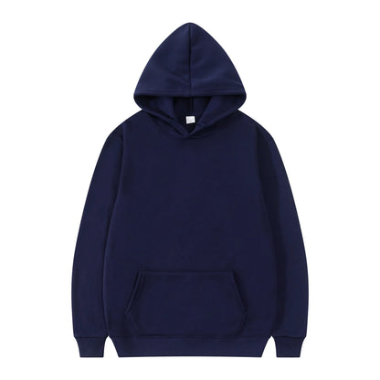 Nouvelle mode hommes sweats à capuche femmes pull printemps automne sweat à capuche décontracté sweats à capuche de couleur unie surdimensionné noir sweat F