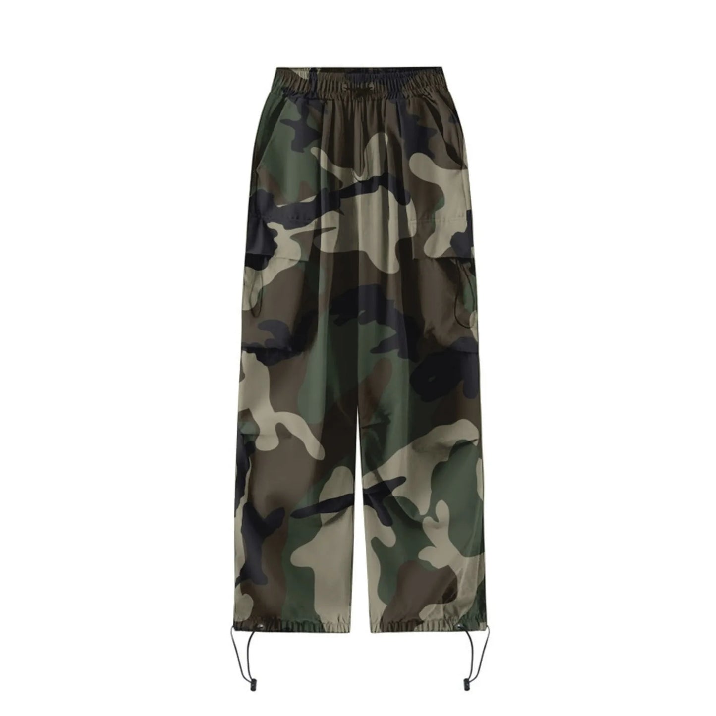 Pantalon de survêtement camsalomon pour femme, streetwear, harajuku, proximité wstring, taille élastique, sarouel, hip hop, parachute, pantalon de jogging baggy Y2k