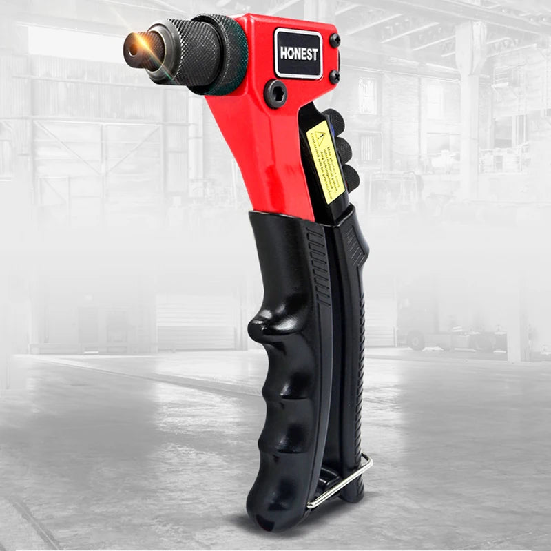 Rap-Duty-Pistolet à riveter ennemi, circulation manuelle de la glycine, conception d'économie de polymérisation, comprend 4 buses interchangeables, 2.4mm, 3.2mm, 4.0mm, 4.8mm