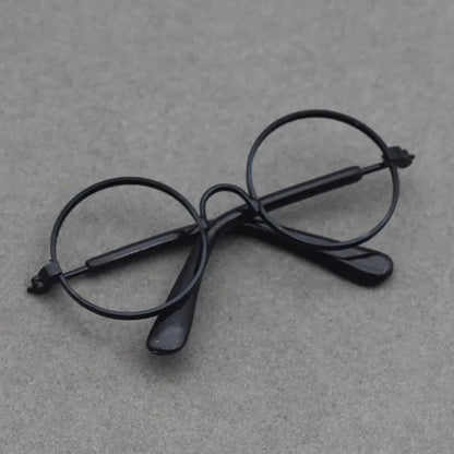 Lunettes de soleil de plage à cadre rond Casting, accessoires de poupées Labubu, seulement 7-8cm, 15 cm, 17cm