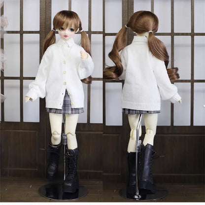 BJD-Cardigan beurre multicolore pour poupées, accessoires vestisens, jouets cadeaux, 1/4, 1/3