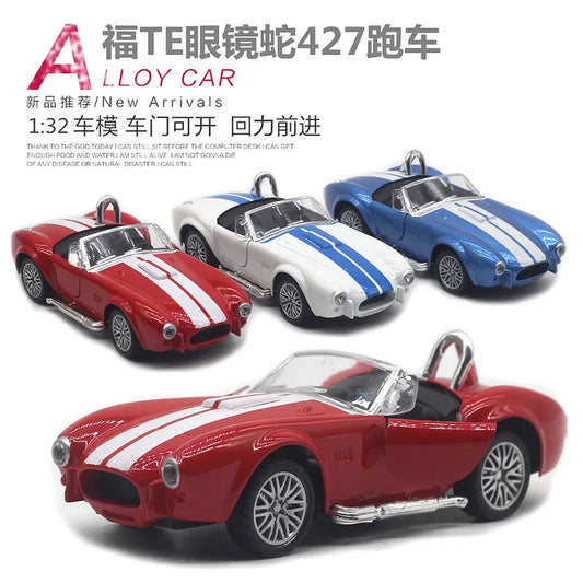 1:32 Shelby 427 classique vintage voiture alliage modèle de voiture jouet pour enfants nouveau cadeau de vente chaude