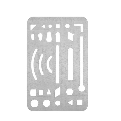 Pochoirs en acier inoxydable,  27 trous, 3 pièces