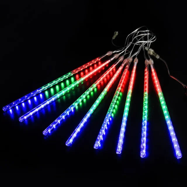 Guirxiété lumineuse LED de Noël Meteor Shower, éclairage de vacances, décor intérieur et extérieur, décorations de fête de jardin, goutte de pluie tombante, nouveau