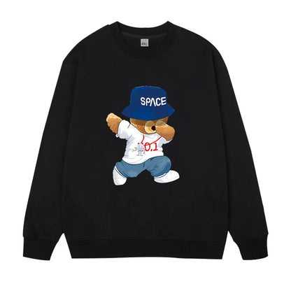 Grande taille hommes sweat pulls pull surdimensionné 6XL 7XL homme col rond manches longues imprimé noir hauts amples vêtements masculins