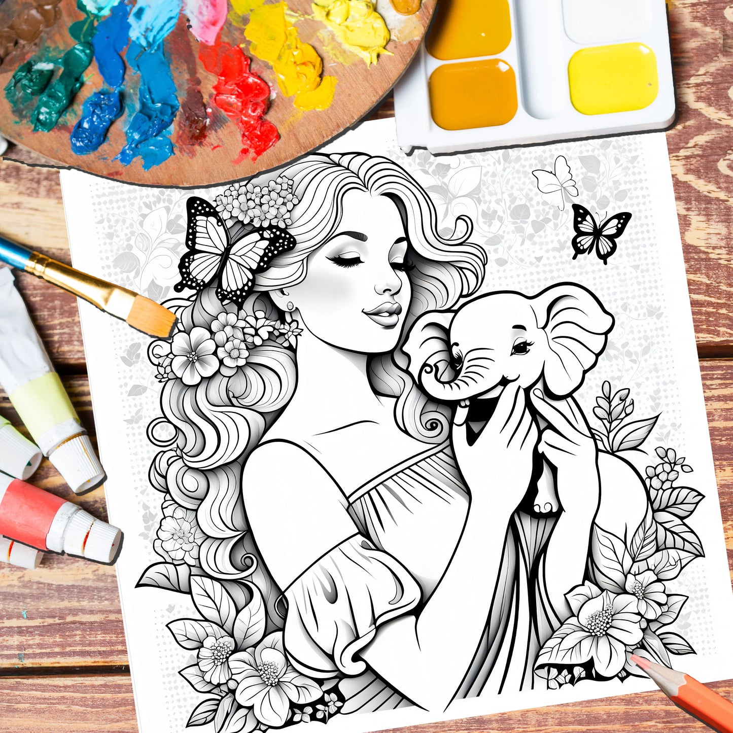 Livre d'images pour adultes: 30 Pages, livre de coloriage de beauté et de vie pour enfants, peinture Graffiti à la main, dessin artistique, cadeau Parent-enfant