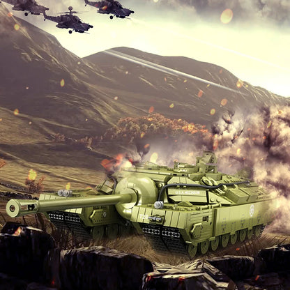 Série militaire T28 blocs de construction de char Super lourd ensemble WW2 réservoir blindé armes soldats briques adultes jouets pour enfants garçon cadeaux