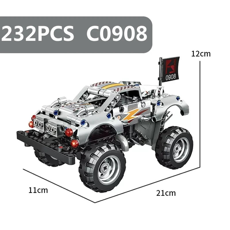 City rib-décennie s de construction Monster Jam, briques techniques, voiture Max-D, camion requin angiToothed, jouets compatibles avec 42134