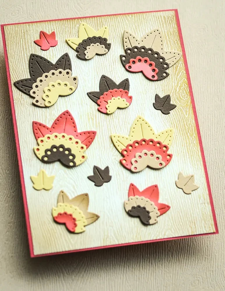 Timbres en silicone pour scrapbooking, cartes d'album photo, feuilles de Noël, arc, plantes, cerf, souche, forêt, arbres, elfe, matrices de découpe en métal