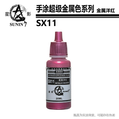 Pigment de peinture de document métallique, affaires militaires, jouets en argile faits à la main, modèle de revêtement à la main, coloration stylo SX01-SX024 revêtement Staline