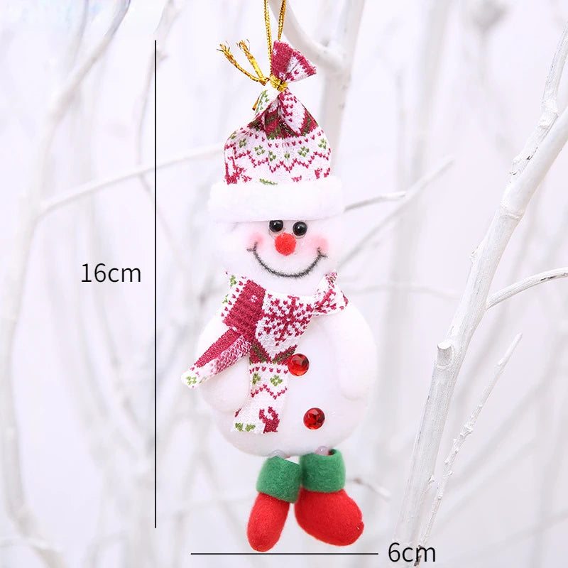 Décorations d'arbre de noël pour nouvel an 2022, poupées mignonnes, pendentif, décoration de maison, ornements d'arbre de noël, cadeau de noël, 2021