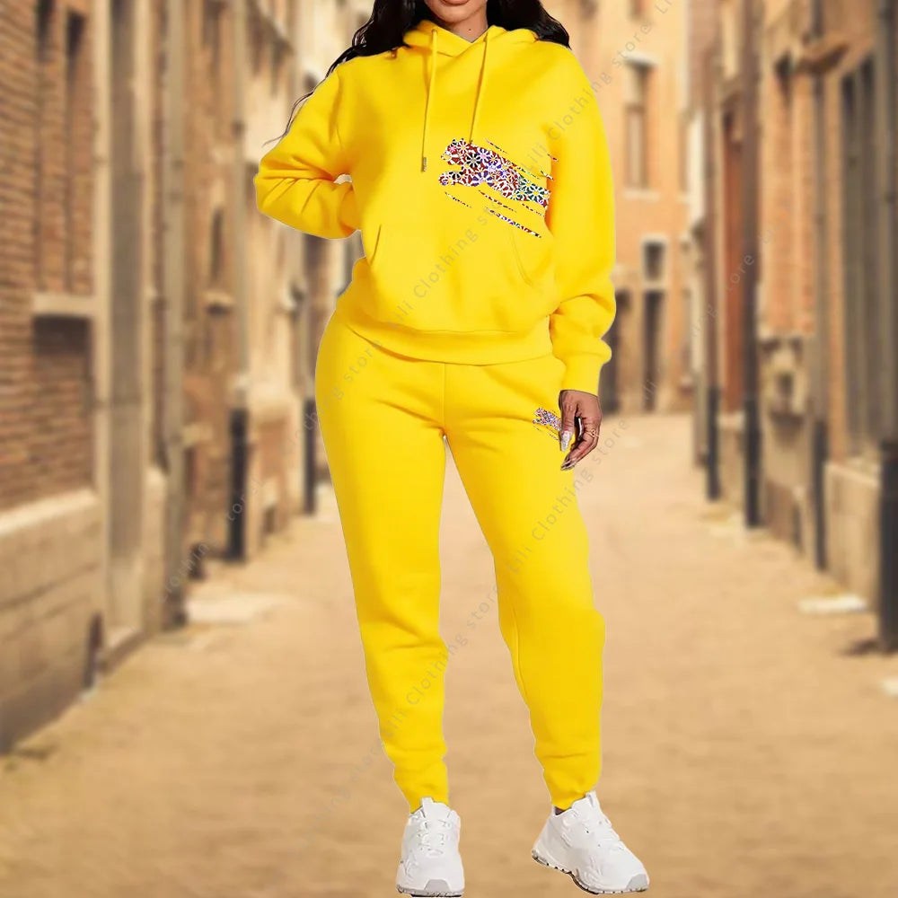 Femmes survêtement esthétique vêtements de créateurs automne hiver haute qualité sweats à capuche pantalons de survêtement vêtements de sport femme pantalons ensembles