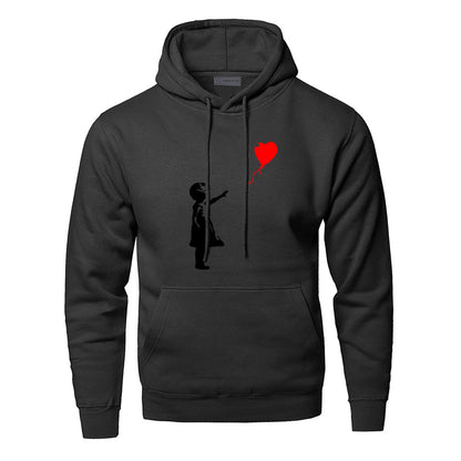 Banksy Love – sweat à capuche pour homme et fille, sweat-shirt Kcco, imprimé, chaud, hiver, automne