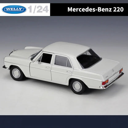 WELLY 1:24 mercedes-benz 220 alliage classique modèle de voiture Simulation moulé sous pression en métal rétro vieille voiture véhicules modèle Collection enfants cadeau