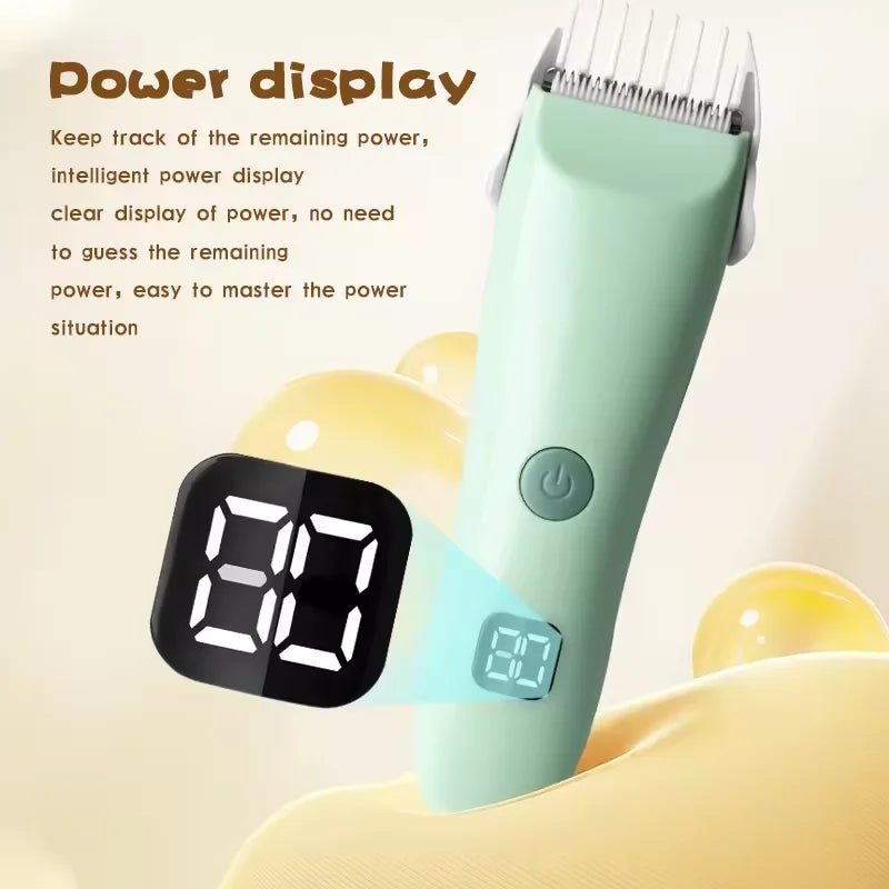 WAIKCanon-Tondeuse à cheveux électrique silencieuse pour bébé