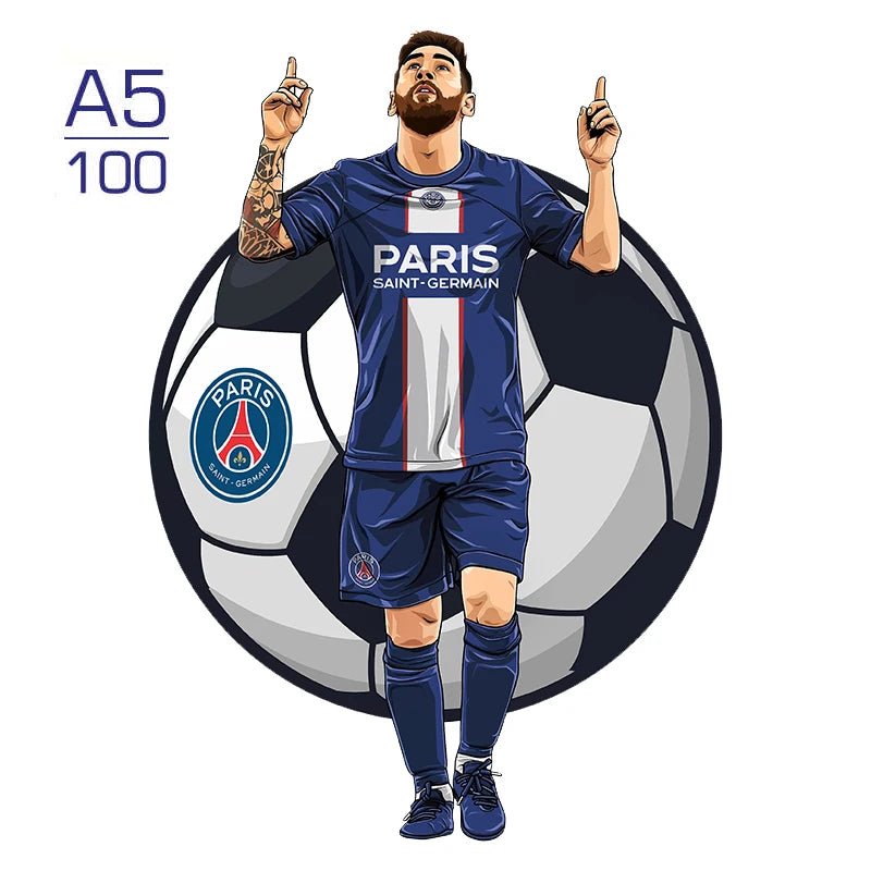 Puzzle étoile de Football Puzzle en bois étoiles de sport Puzzle pour enfants adultes éducatif fabuleux cadeau 300 pièces bricolage Puzzle jouets