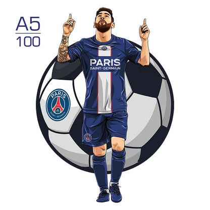 Puzzle étoile de Football Puzzle en bois étoiles de sport Puzzle pour enfants adultes éducatif fabuleux cadeau 300 pièces bricolage Puzzle jouets