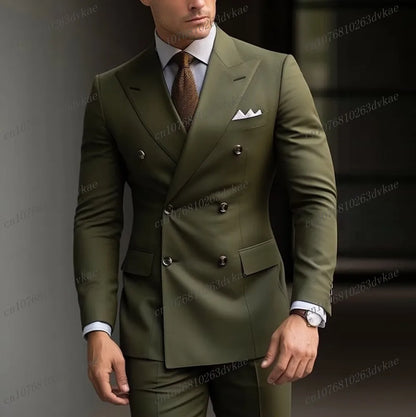 Nouveau Orange mode affaires hommes costume marié Groomsman fête de mariage bal mâle Occasion formelle Tuxedos 2 pièces ensemble Blazer pantalon