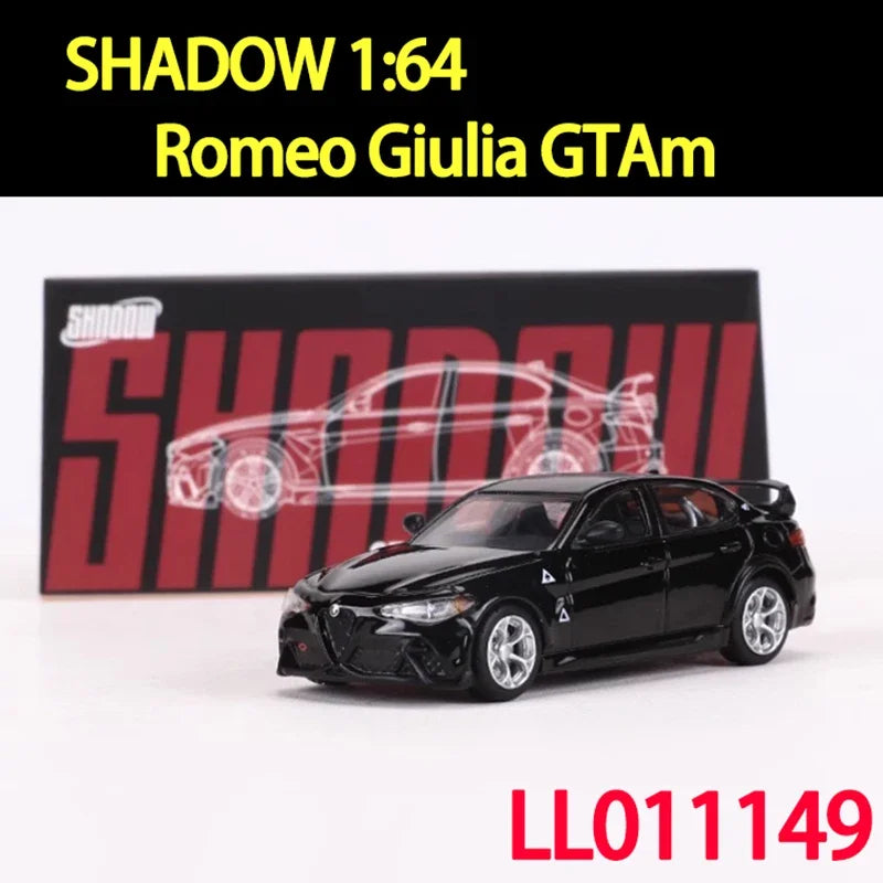 SHADOW/DCT 1:64 échelle Romeo Giulia GTAm voiture en alliage modèle de voiture ornement Souvenir affichage Collection passe-temps cadeau