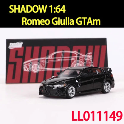 SHADOW/DCT 1:64 échelle Romeo Giulia GTAm voiture en alliage modèle de voiture ornement Souvenir affichage Collection passe-temps cadeau